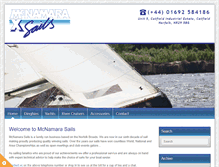 Tablet Screenshot of mcnamara-sails.co.uk